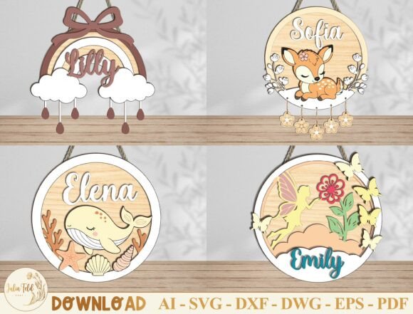 Download Personalized Baby Name Sign SVG Bundle - Svg bundle Collection