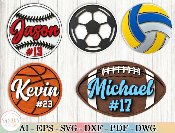 Download Personalized Sports Sign SVG Bundle - Svg bundle Collection