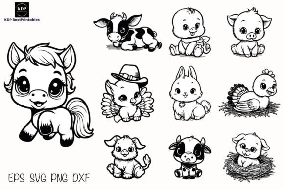 Download Farm Animals SVG Bundle, Cute Animals - Svg bundle Collection
