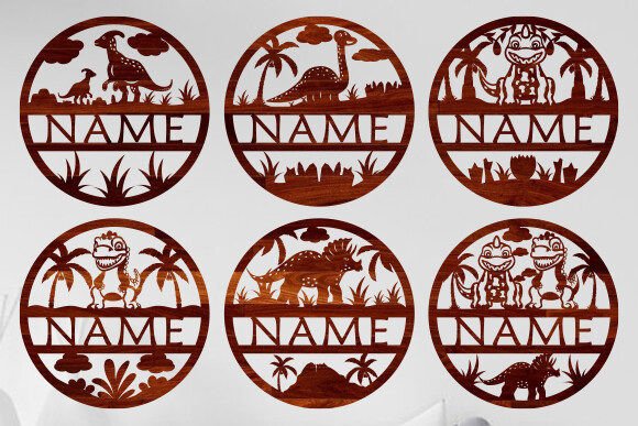 Download Dinosaur Name Sign Laser Cut Svg Bundle - Svg bundle Collection