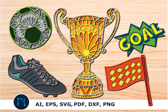Download 3d Football Sports Layer Cut SVG Bundle - Svg bundle Collection