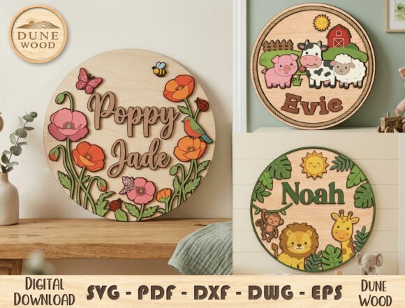 Download Kids Name Sign SVG Bundle - Svg bundle Collection