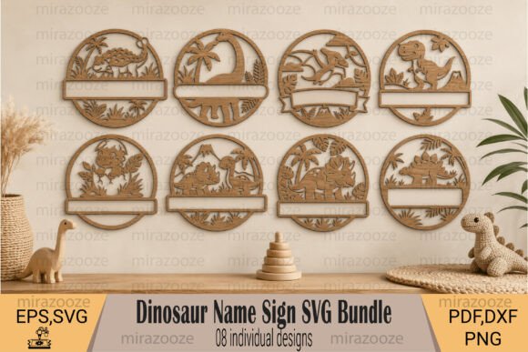 Download Dinosaur Name Sign SVG Bundle - Svg bundle Collection