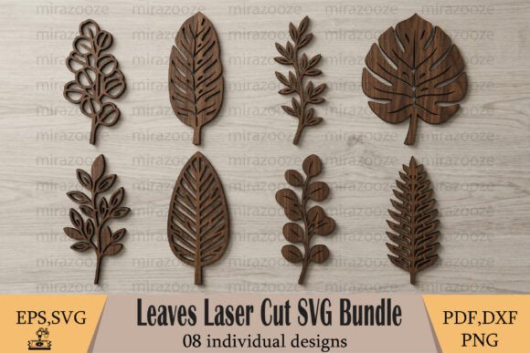 Download Leaves Laser Cut SVG Bundle - Svg bundle Collection