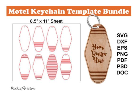 Download Motel Keychain Template SVG Bundle - Svg bundle Collection