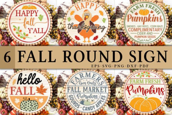 Download Round Sign Fall SVG Bundle, Thanksgiving - Svg bundle Collection