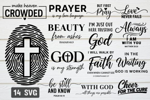 Download Christian Quotes SVG Bundle, Prayer SVG - Svg bundle Collection