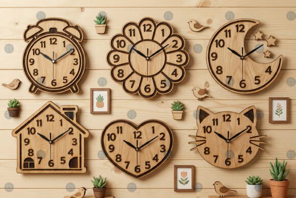 Download Laser Cut Wall Clock Template SVG Bundle - Svg bundle Collection