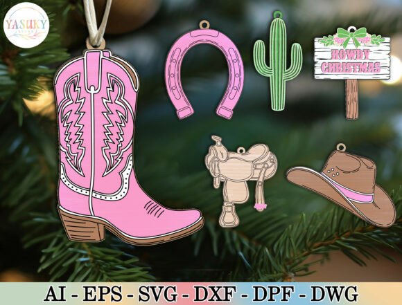 Download Western Christmas Ornament SVG Bundle - Svg bundle Collection