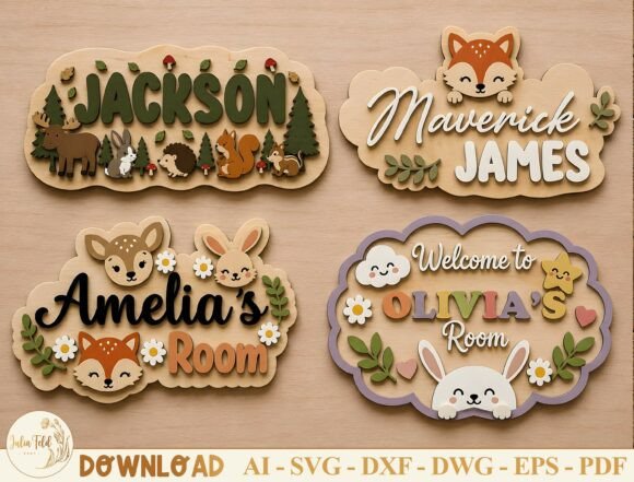 Download Personalized Nursery Sign SVG Bundle - Svg bundle Collection