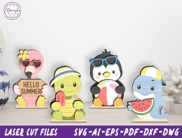 Download Summer Animal Laser Cut File SVG Bundle - Svg bundle Collection