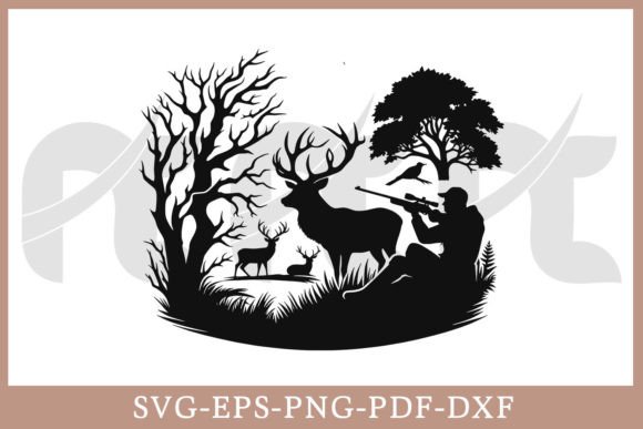 Download Deer Hunting SVG Vector Cut File - Vector cut file Collection