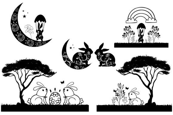Download Easter 3d SVG Bundle, Bunny SVG Silhouet - Svg bundle Collection