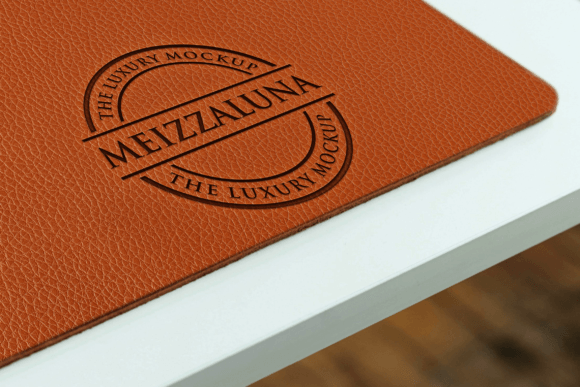 Download Luxury Leather Logo Mockup - Premium Bundle