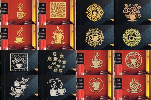 Download Laser Cut Coffee Shop Sign SVG Bundle - Svg bundle Collection