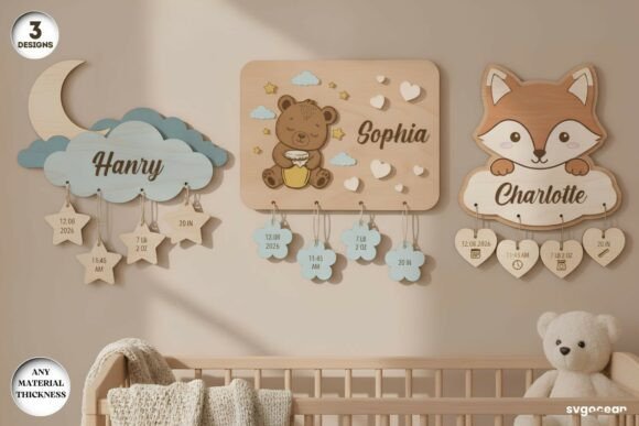 Download Baby Birth Stats Sign SVG Bundle - Svg bundle Collection