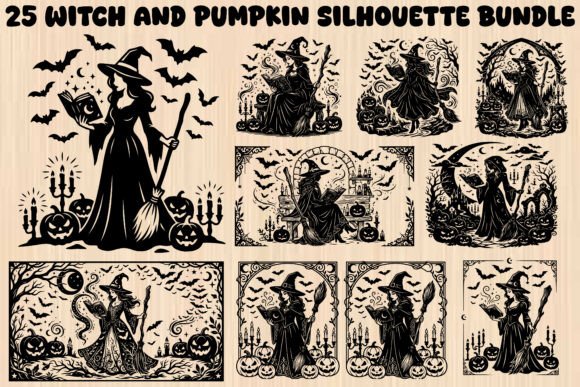 Download Witch and Pumpkin SVG Bundle - Svg bundle Collection