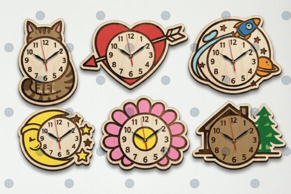 Download Laser Cut Wall Clock Template SVG Bundle - Svg bundle Collection