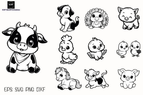 Download Farm Animals SVG Bundle,Cute Animals V3 - Svg bundle Collection