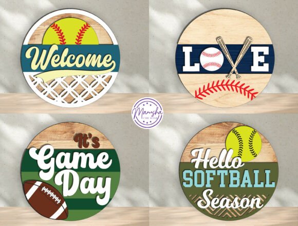 Download Sports Door Hanger Laser Cut SVG Bundle - Svg bundle Collection