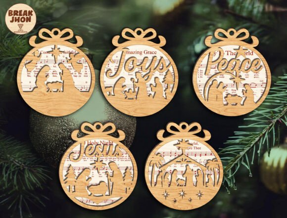 Download Nativity Ornament SVG Bundle - Svg bundle Collection