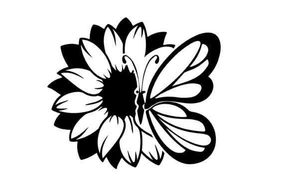 Download Sunflower with Butterfly 3d SVG Bundle - Svg bundle Collection