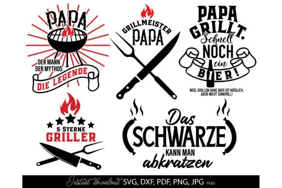 Download German Grill SVG Bundle for Dad Papa - Svg bundle Collection