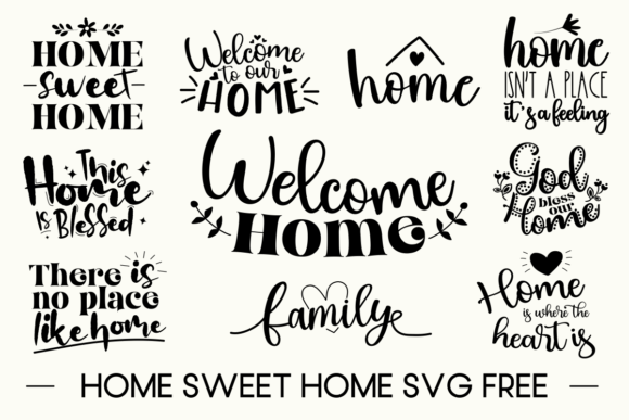 Download Home Sweet Home SVG Free - Home sweet home Collection